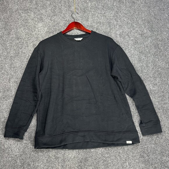 Orvis Sweatshirt Womens Small Classic Collection Black Stretch Pullover Logo - Picture 1 of 7